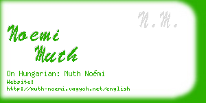 noemi muth business card