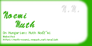 noemi muth business card